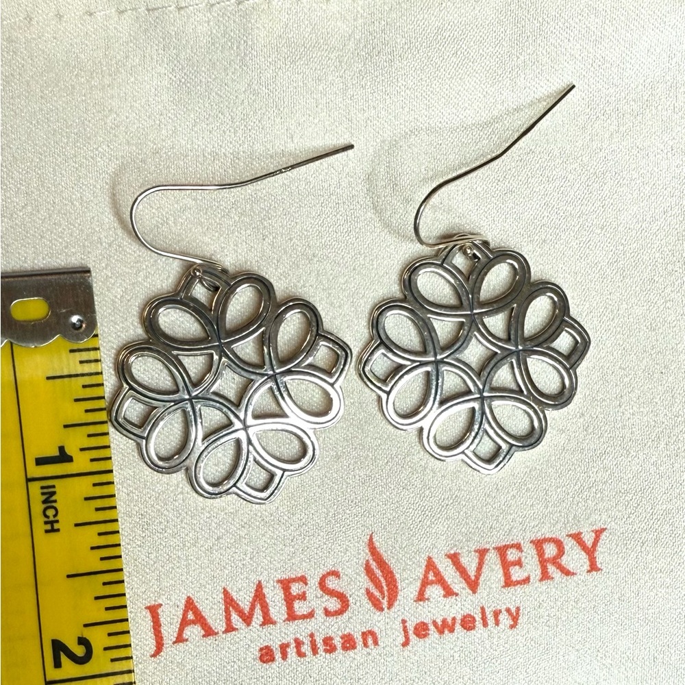 James Avery Silver Floral Earrings